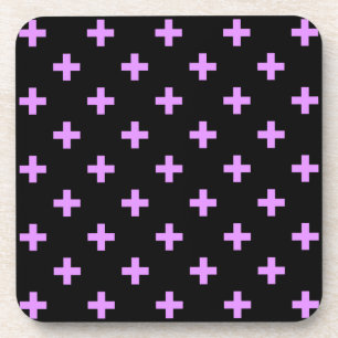 Porta-copo Lilac polka cruza em preto
