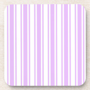 Porta-copo Lilac, púrpura e tiras doces brancas