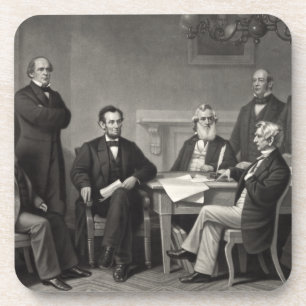 Porta-copo Lincoln Lendo a Proclamação da Emancipação