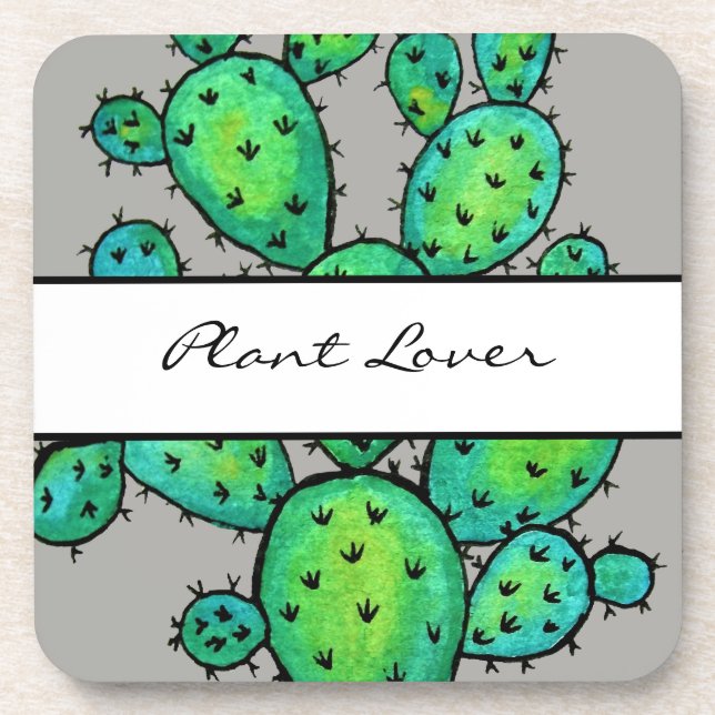 Porta-copo Linda Aquarela Picante (Frente)