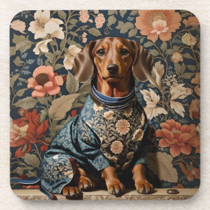 Porta-copo Linda Brown Dachshund Retrato Dachshund