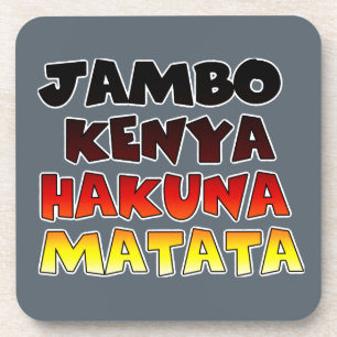 Porta-copo Linda Jambo Kenya Hakuna Matata Lovely Art