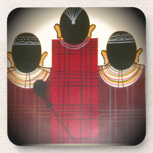 Porta-copo Lindos Ornamentos de Masai Tribais Étnicos African (Frente)