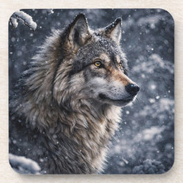 Porta-copo Lindos Rodelas de Lobo Inverno