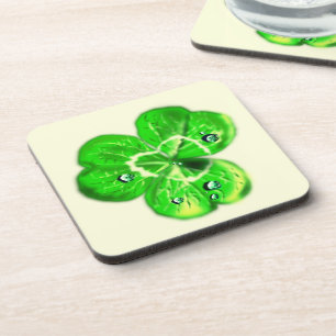 Porta-copo Lingas de nuvem de vaso de proteção Coaster Verde