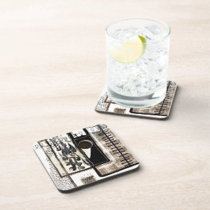 Porta-copo Linguagem da Cidade em Preto e Branco