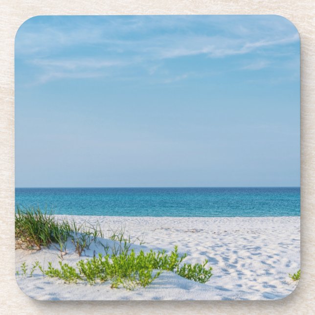 Porta-copo Linha Costeira White Sandy Beach Florida (Frente)