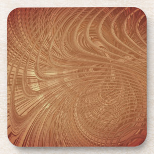 Porta-copo Linhas de padrão distribuídas por onda abstrato 