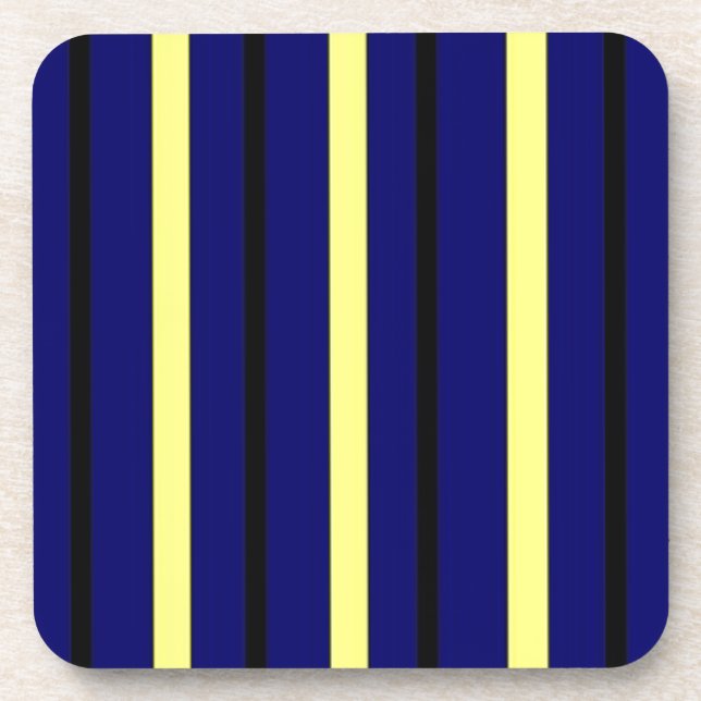 Porta-copo Listra azul escuro de Derby (Frente)