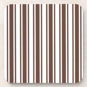 Porta-copo Listras castanho chocolate e brancas dos doces