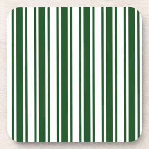 Porta-copo Listras de doces verdes e brancas escuras