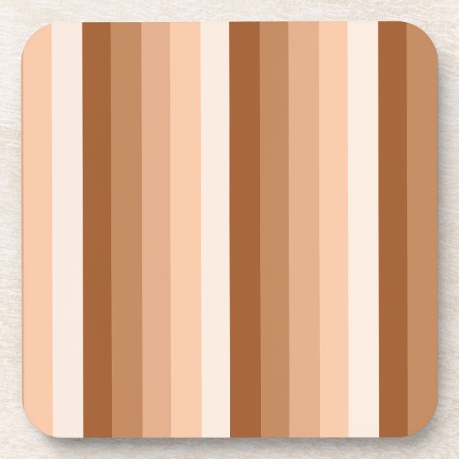 Porta-copo Listras de sombra laranja queimadas (Frente)