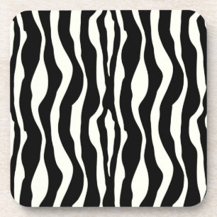 Porta-copo Listras de zebra - Preto e Branco
