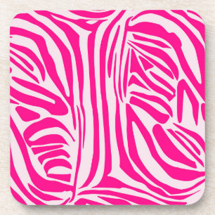 Porta-copo Listras de zebra rosa