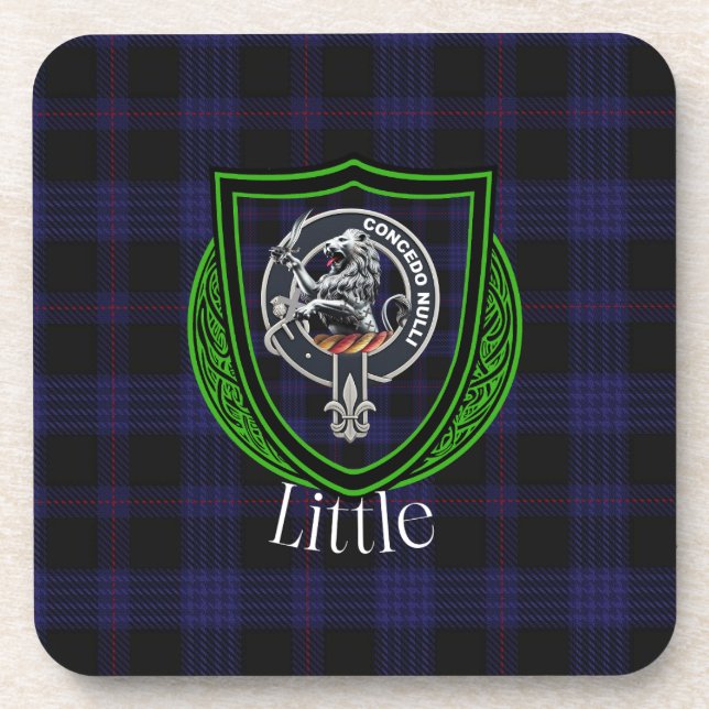 Porta-copo Little Scottish Clan Tartan & Crest (Frente)
