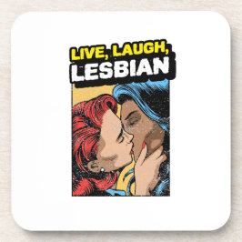 Porta-copo Live Laugh Lesbian