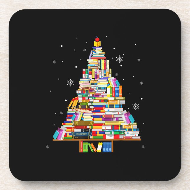 Porta-copo livro de Natal bibliotecário livro de livros amant (Frente)