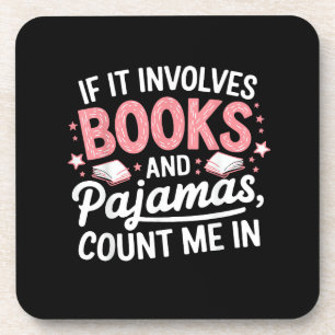 Porta-copo Livro & Pijamas Humorístico Amante de Livros Leitu