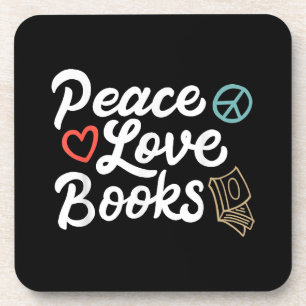 Porta-copo Livros de Paz Geeky e Leitura Gota