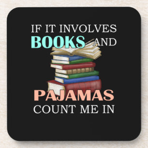 Porta-copo Livros e pijamas Leitura Engraçada Livro Leitura