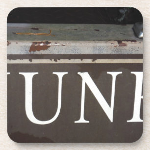 Porta-copo Lixo: Vintage com sinal de reboque