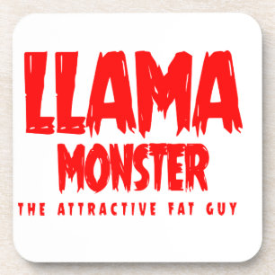 Porta-copo Llama Monster Red Logo