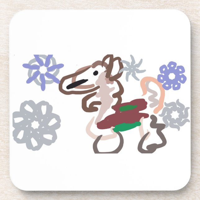 Porta-copo Llama winter fun (Frente)