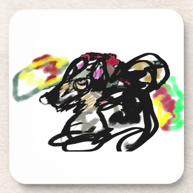 Porta-copo Lobo selvagem do outono (Frente)