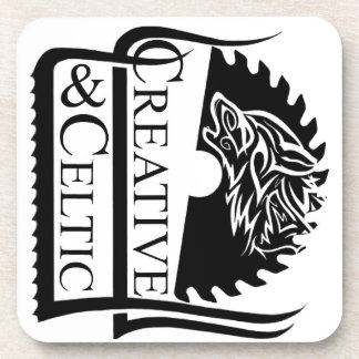 Porta-copo Logotipo Criativo e Celta Preto e Branco