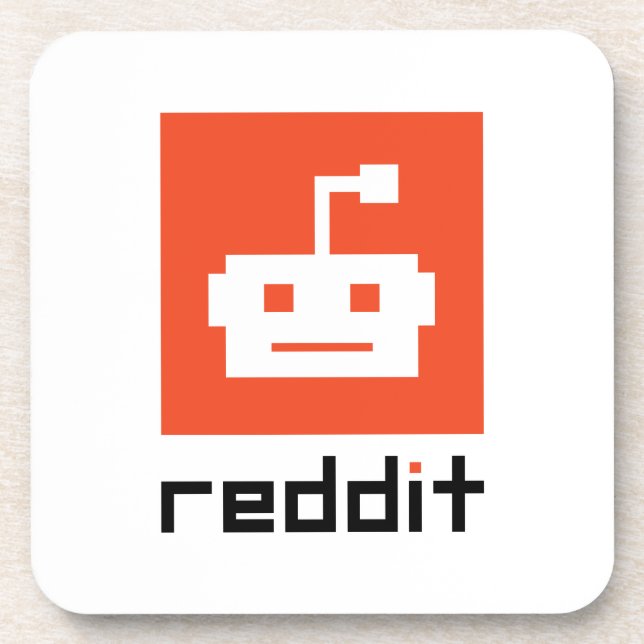 Porta-copo Logotipo da Arte do Reddit (Frente)