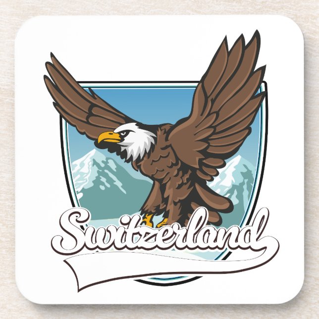 Porta-copo Logotipo de Viagem Suíça (Frente)