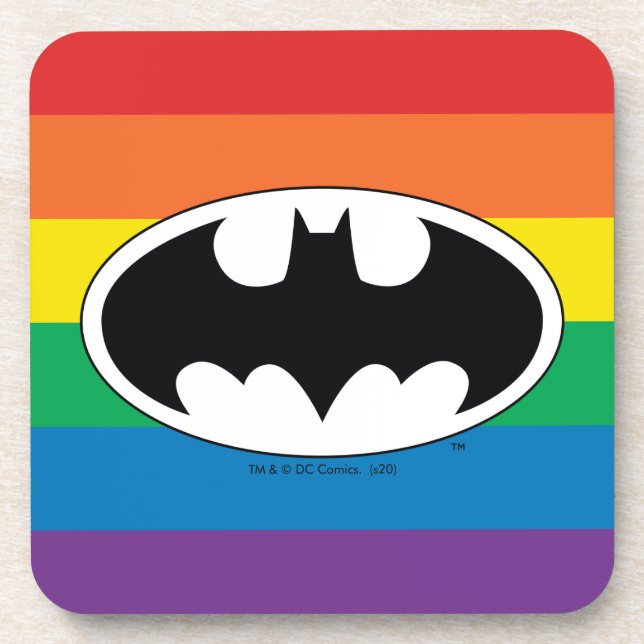 Porta-copo Logotipo do Batman Rainbow (Frente)