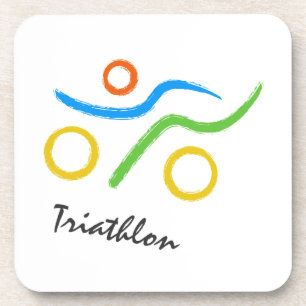 Porta-copo Logotipo do Triathlon