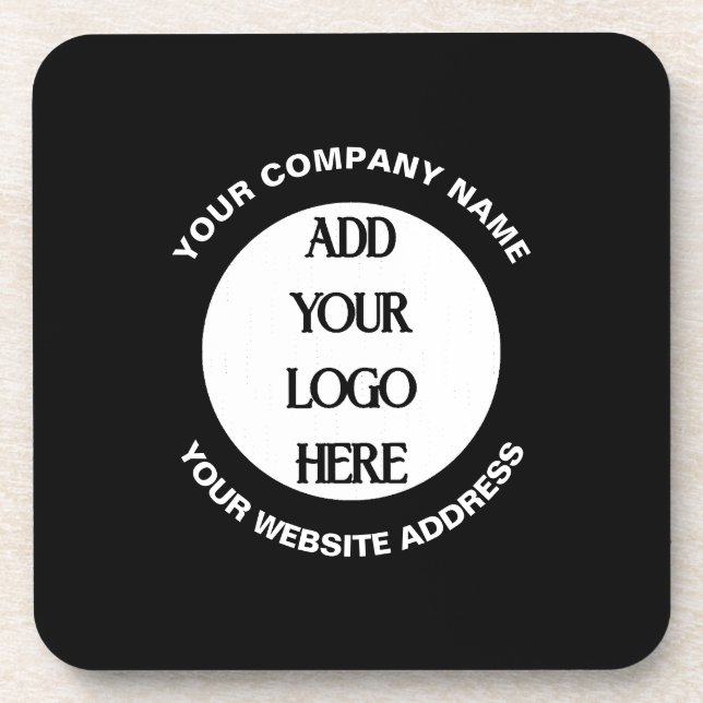 Porta-copo Logotipo Empresarial Personalizado  (Frente)