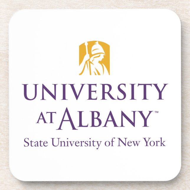 Porta-copo Logotipo Icônico da Universidade de Albany (Frente)