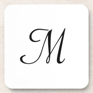 Porta-copo logotipo monograma minimalista simples elegante pe