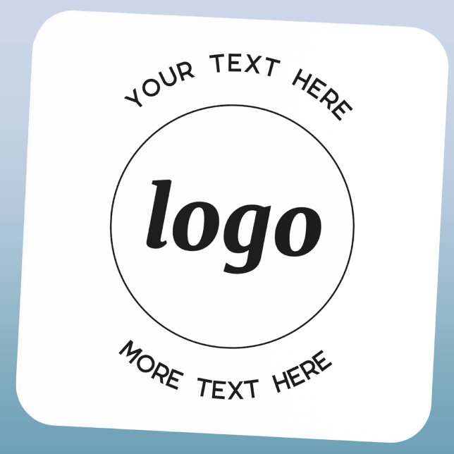 Porta-copo Logotipo Simples Com Texto Empresarial (Criador carregado)