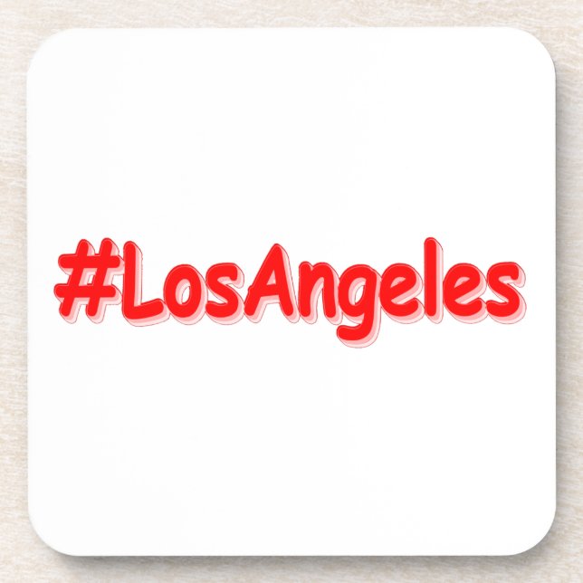 Porta-copo "#Los Angeles" Design. Comprar Agora (Frente)