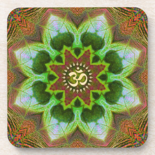 Porta-copo Lotus Om Mandala Arte Geométrica: Conjunto 6