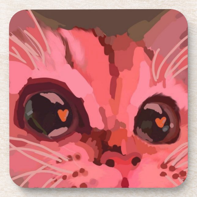 Porta-copo Love cat  (Frente)