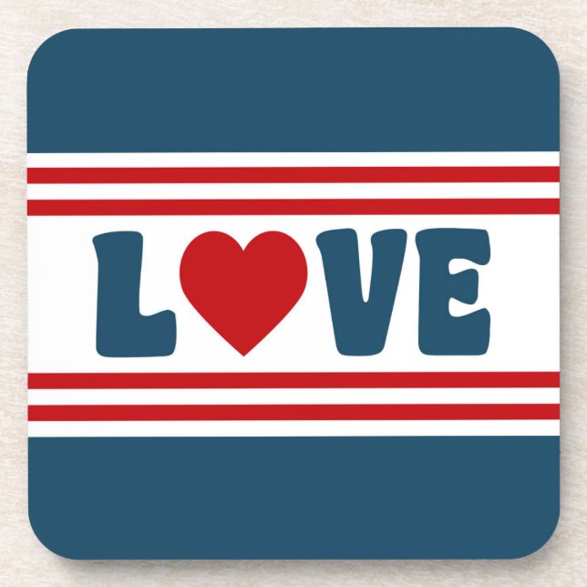 Porta-copo Love design (Frente)