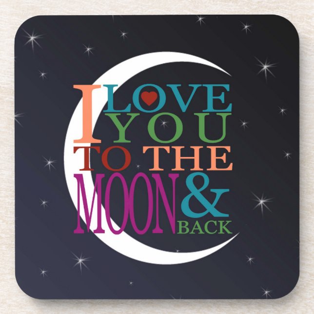 Porta-copo Love You to the Moon & Back (Frente)