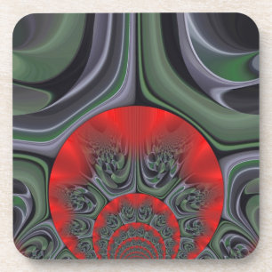 Porta-copo Lovely Red Aurora Art Impressão