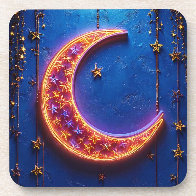 Porta-copo Lua crescida brilhante (Frente)