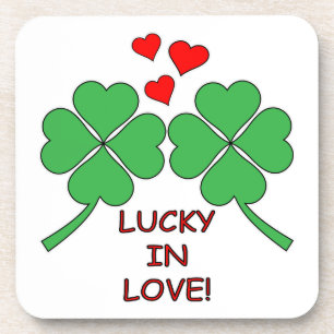 Porta-copo Lucky In Love Heart Clover