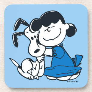 Porta-copo Lucy Hugging Snoopy