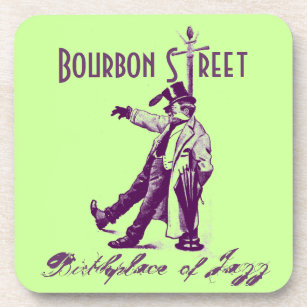 Porta-copo Lugar de nascimento de NOLA da rua de Bourbon das