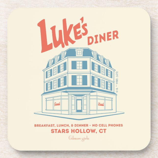 Porta-copo Luke’s Diner Stars Hollow Design (Frente)