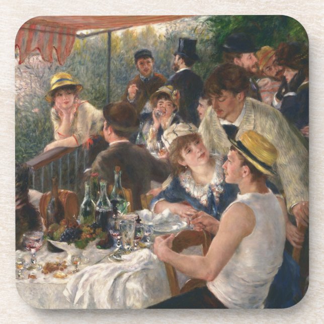 Porta-copo Luncheon do Partido Barco - Auguste Renoir (Frente)