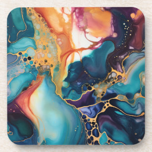 Porta-copo Luxury Elegante Abstrato Marble Linda